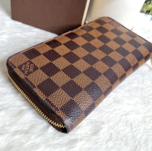 💕Authentic LOUIS VUITTON Zippy Wallet Damier Ebene - Picture 14 of 16